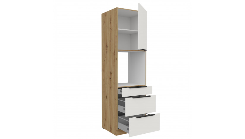 ARIA WH/AR 60 DPS-210 3S1F PREMIUM ūkinė spinta su stalčiais