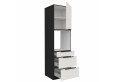 ARIA WH/BL 60 DPS-210 3S1F PREMIUM ūkinė spinta su stalčiais