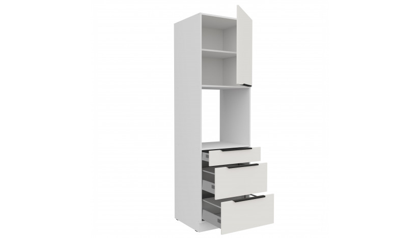 ARIA WH/WH 60 DPS-210 3S1F PREMIUM ūkinė spinta su stalčiais