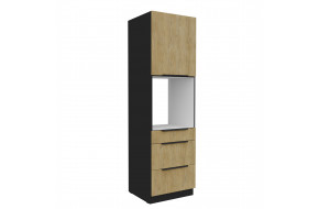 CREMONA BL 60 DPS-210 3S1F PREMIUM ūkinė spinta su stalčiais