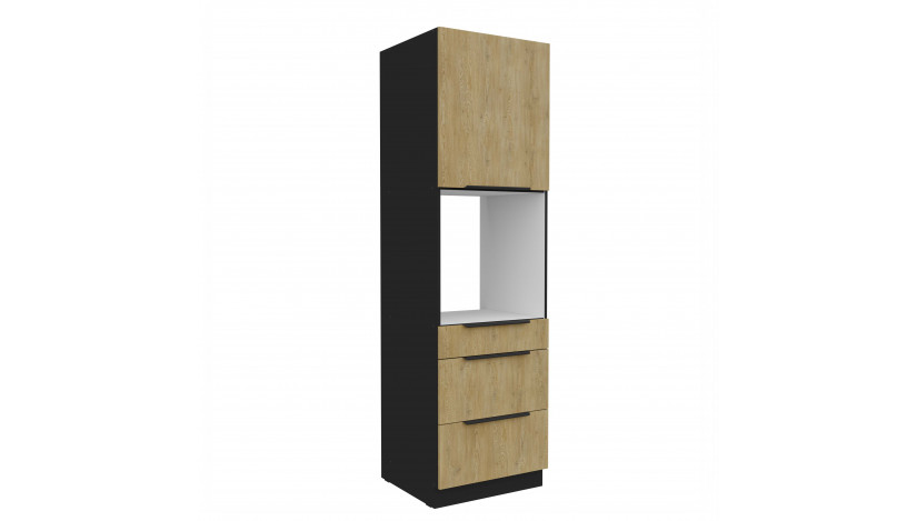 CREMONA BL 60 DPS-210 3S1F PREMIUM ūkinė spinta su stalčiais