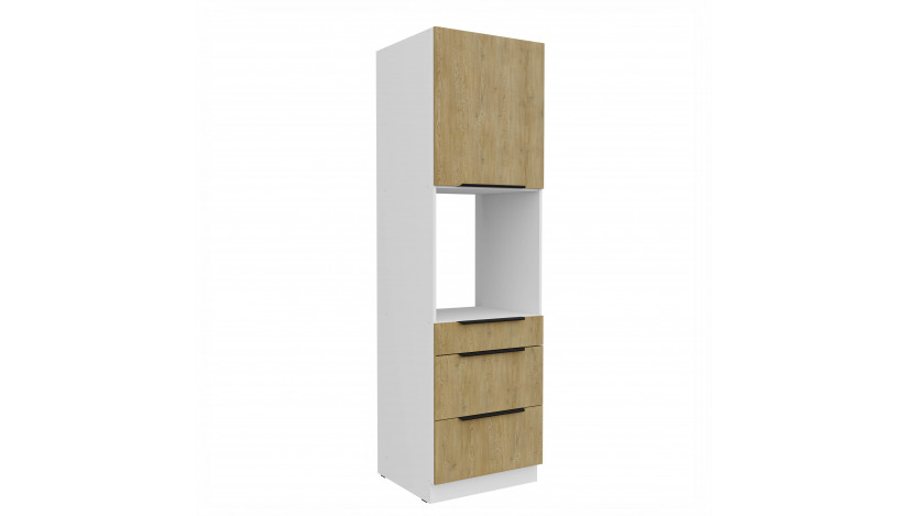 CREMONA WH 60 DPS-210 3S1F PREMIUM ūkinė spinta su stalčiais