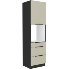 ARONA 60 DPS-210 3S 1F ūkinė spinta juoda PREMIUM