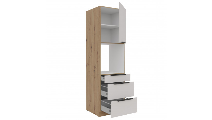 SOLEA 60 DPS-210 3S1F PREMIUM ūkinė spinta su stalčiais