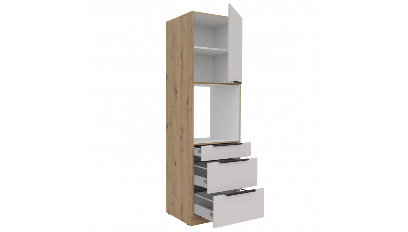 SOLEA 60 DPS-210 3S1F PREMIUM ūkinė spinta su stalčiais