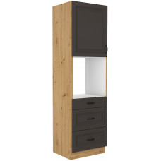 Stilo 60 DPS-210 3S 1F ūkinė spinta Grafit artisan PREMIUM