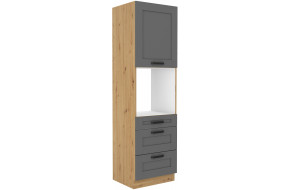 LUNA 60 DPS-210 3S 1F ūkinė spinta Dustgrey Artisan PREMIUM