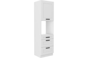 LUNA 60 DPS-210 3S 1F ūkinė spinta balta balta PREMIUM