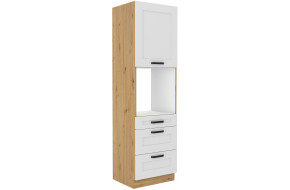 LUNA 60 DPS-210 3S 1F ūkinė spinta Balta Artisan PREMIUM