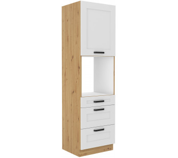 LUNA 60 DPS-210 3S 1F ūkinė spinta Balta Artisan PREMIUM