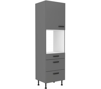 NESSA 60 DPS-215 3S1F ūkinė spinta su stalčiais PREMIUM