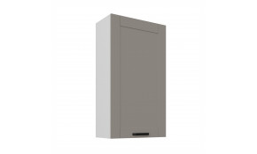 LUNA 60 G-108 1F Claygrey Balta pakabinama spintelė