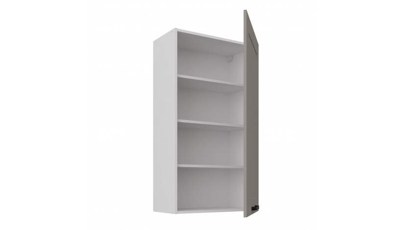 LUNA 60 G-108 1F Claygrey Balta pakabinama spintelė