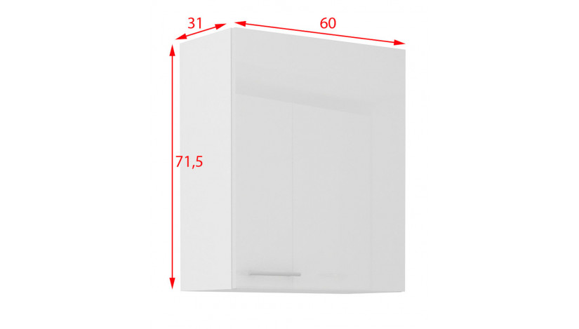 LARA 60 G-72 1F pakabinama spintelė balta