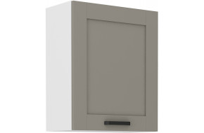 LUNA 60 G-72 1F pakabinama spintelė Claygrey Balta