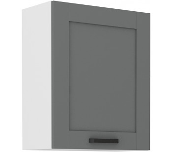 LUNA 60 G-72 1F pakabinama spintelė Dustgrey Balta
