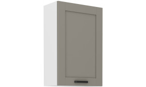 LUNA 60 G-90 1F Pakabinama Spintelė 90 cm Claygrey Balta