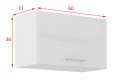 LARA 60 GU-36 1F gartraukio spintelė balta