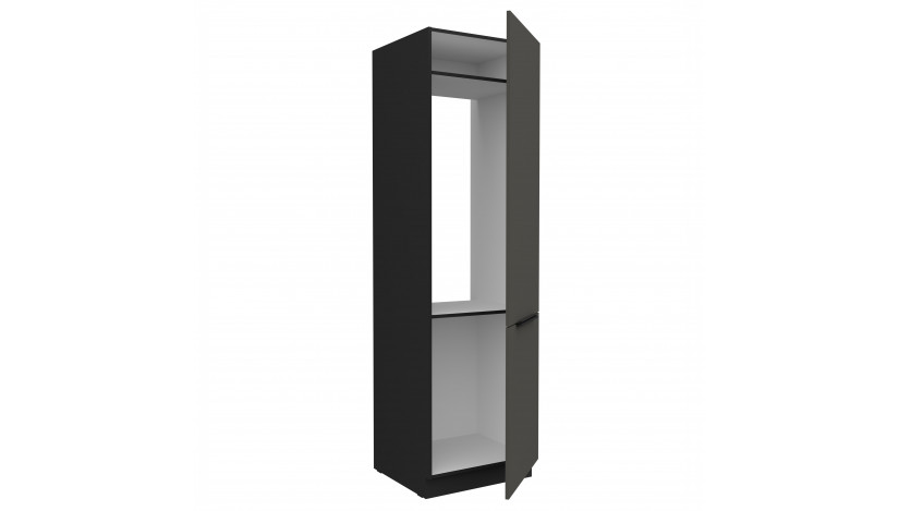 ARIA GR/BL 60 LO-210 2F įmont. šaldytuvo spinta
