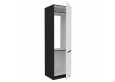ARIA WH/BL 60 LO-210 2F įmont. šaldytuvo spinta