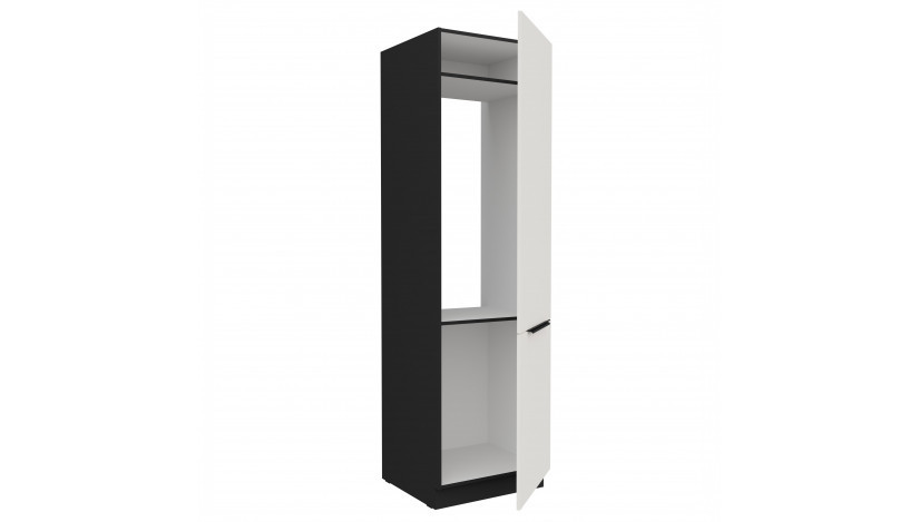 ARIA WH/BL 60 LO-210 2F įmont. šaldytuvo spinta