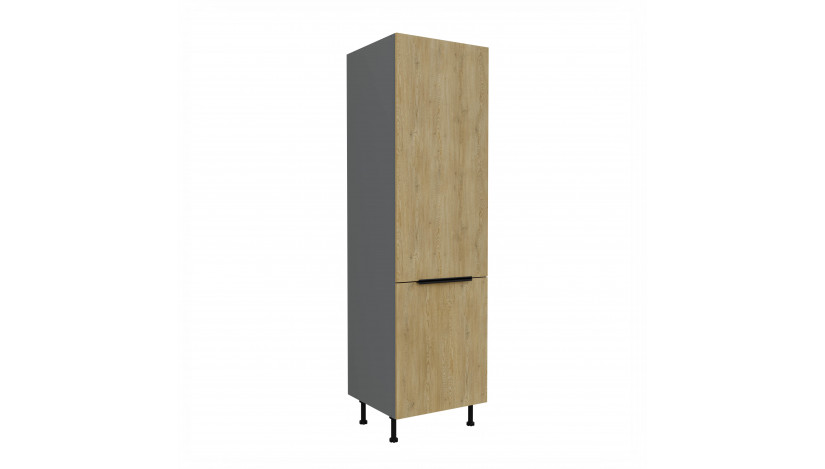 CREMONA ANT 60 LO-215 2F įmont. šaldytuvo spinta