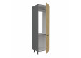 CREMONA ANT 60 LO-215 2F įmont. šaldytuvo spinta