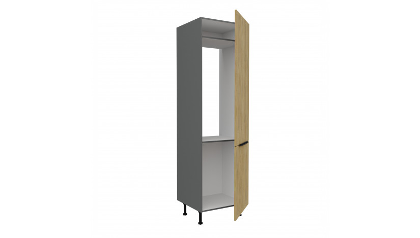 CREMONA ANT 60 LO-215 2F įmont. šaldytuvo spinta