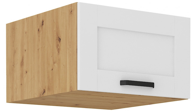 LUNA 60 NAGU-36 1F antresolinė spintelė 57 cm gylis Balta Artisan