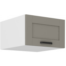 LUNA 60 NAGU-36 1F antresolinė spintelė 57 cm gylis Claygrey Balta