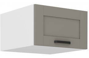 LUNA 60 NAGU-36 1F antresolinė spintelė 57 cm gylis Claygrey Balta