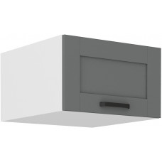 LUNA 60 NAGU-36 1F antresolinė spintelė 57 cm gylis Dustgrey Balta