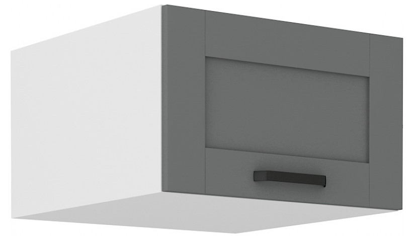 LUNA 60 NAGU-36 1F antresolinė spintelė 57 cm gylis Dustgrey Balta