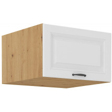 Stilo 60 NAGU-36 1F antresolinė spintelė 57 cm gylis artisan balta