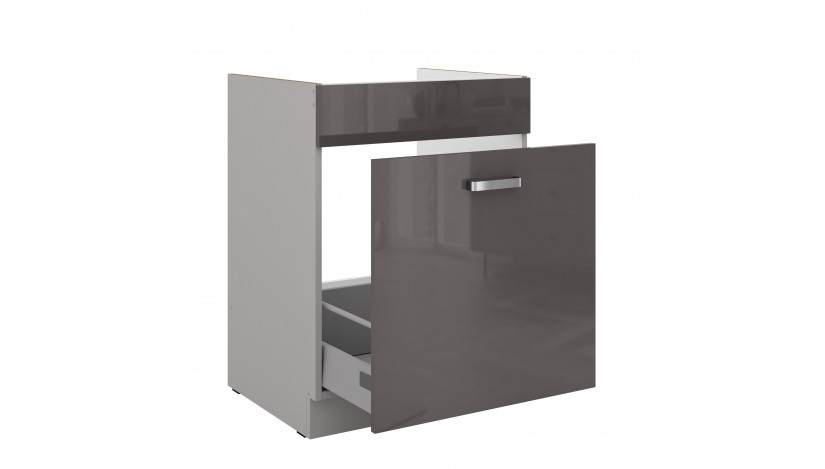 GREY 60 ZL 1S BB PREMIUM kriauklės spintelė su stalčiumi