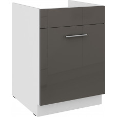 LARA 60 ZL 1S BB PRE kriauklės spintelė su stalčiumi grey