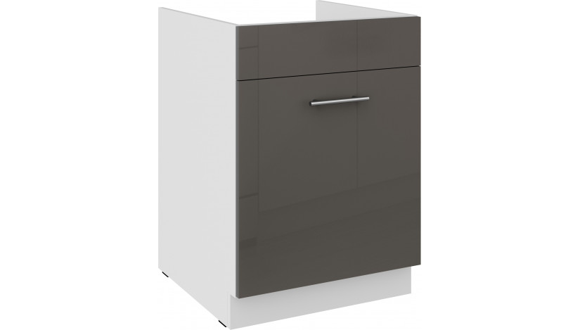 LARA 60 ZL 1S BB PRE kriauklės spintelė su stalčiumi grey