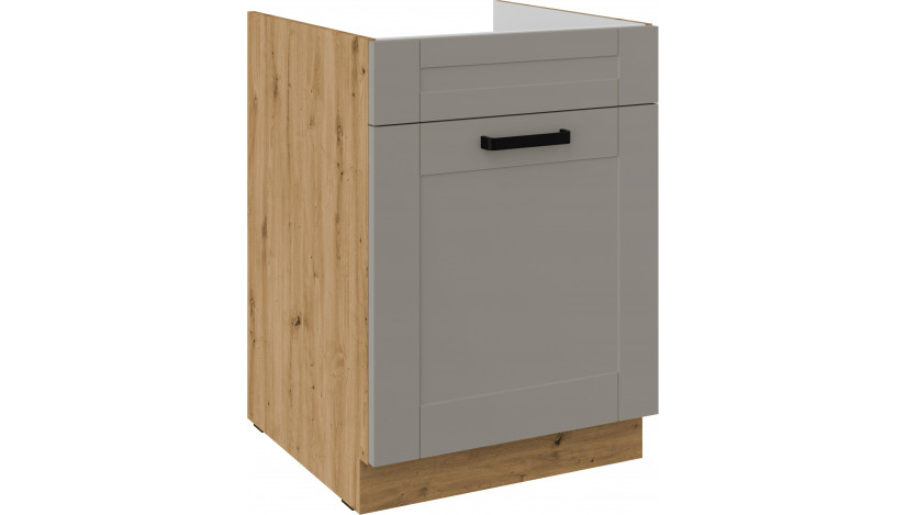 LUNA 60 ZL 1S BB PREMIUM Claygrey Artisan kriauklės spintelė su stalčiumi