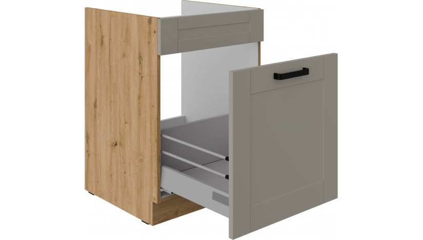 LUNA 60 ZL 1S BB PREMIUM Claygrey Artisan kriauklės spintelė su stalčiumi