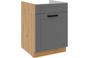 LUNA 60 ZL 1S BB PREMIUM Dustgrey Artisan kriauklės spintelė su stalčiumi