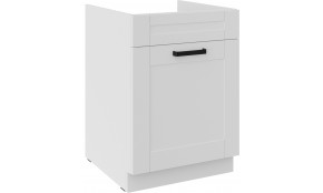 LUNA 60 ZL 1S BB PREMIUM Balta Balta kriauklės spintelė su stalčiumi