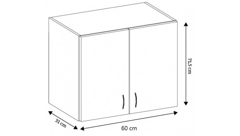 Eko White 60 G-72 Spintelė Pakabinama