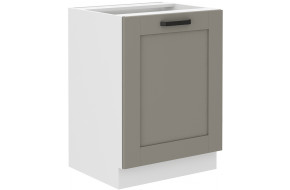 LUNA 60 D 1F BB pastatoma spintelė Claygrey Balta