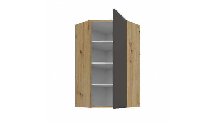 ARIA GR/AR 60x60 GN-108 1F 45° pakabinama kampinė spintelė