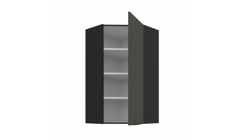 ARIA GR/BL 60x60 GN-108 1F 45° pakabinama kampinė spintelė