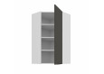 ARIA GR/WH 60x60 GN-108 1F 45° pakabinama kampinė spintelė