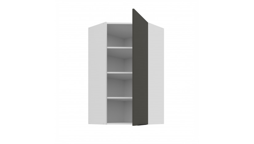 ARIA GR/WH 60x60 GN-108 1F 45° pakabinama kampinė spintelė
