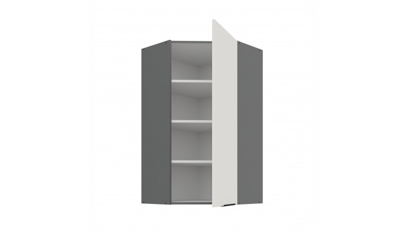 ARIA WH/ANT 60x60 GN-108 1F 45° pakabinama kampinė spintelė