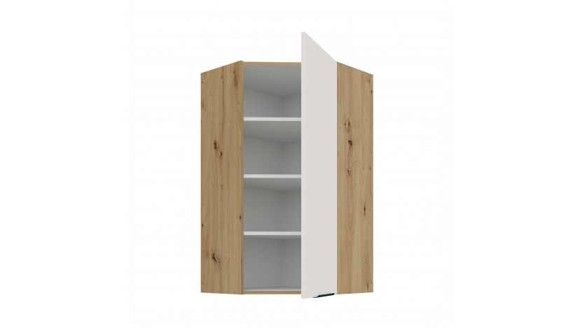 ARIA WH/AR 60x60 GN-108 1F 45° pakabinama kampinė spintelė