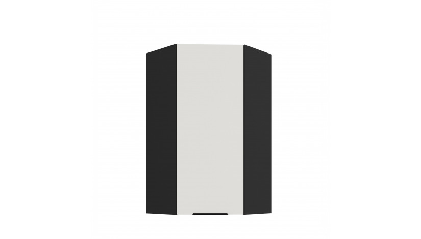 ARIA WH/BL 60x60 GN-108 1F 45° pakabinama kampinė spintelė